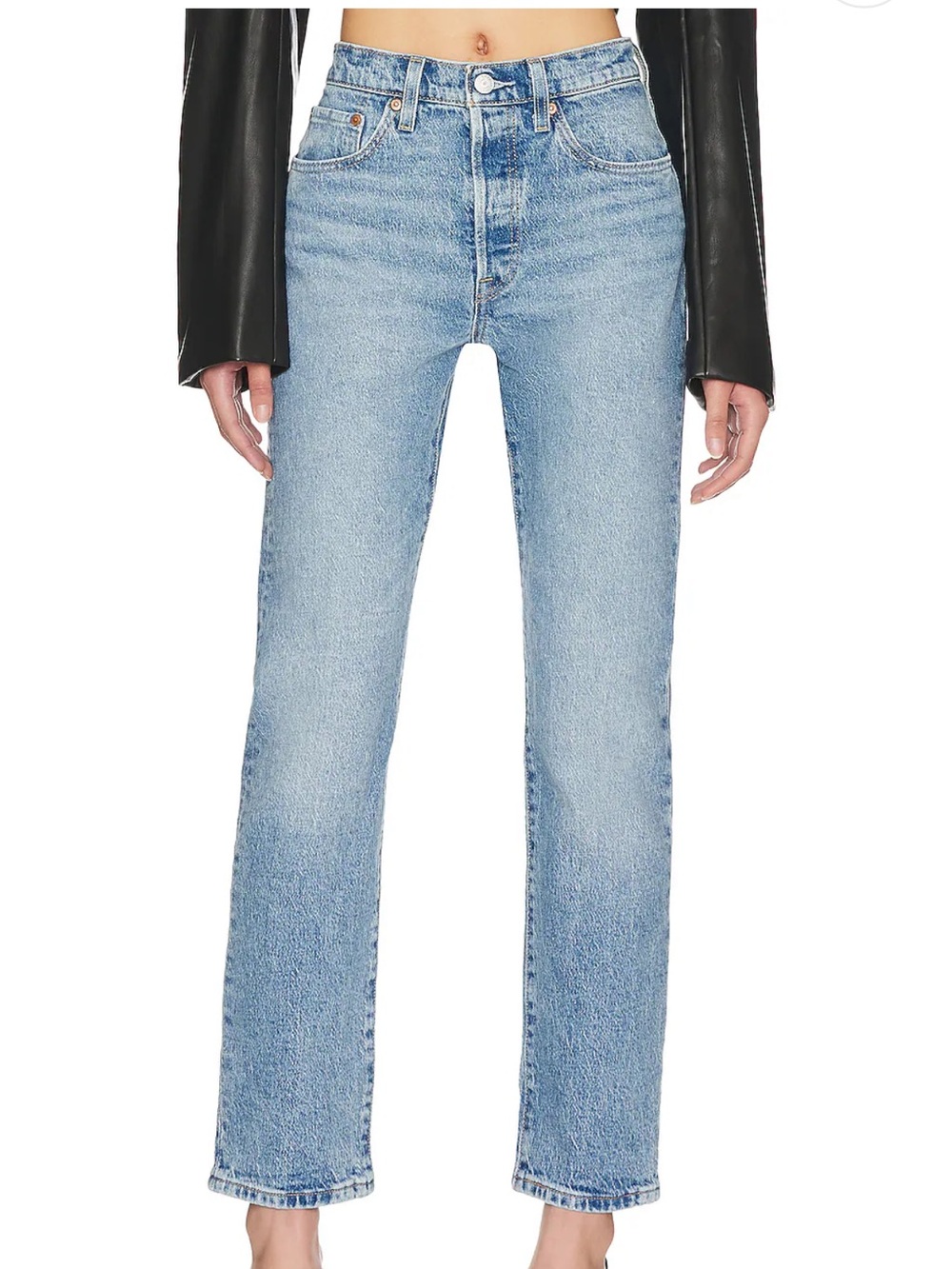 Levi’s 501 27 button fly straight jeans denim